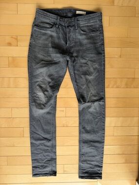 All Saints men’s cigarette jeans size 30 faded black grey